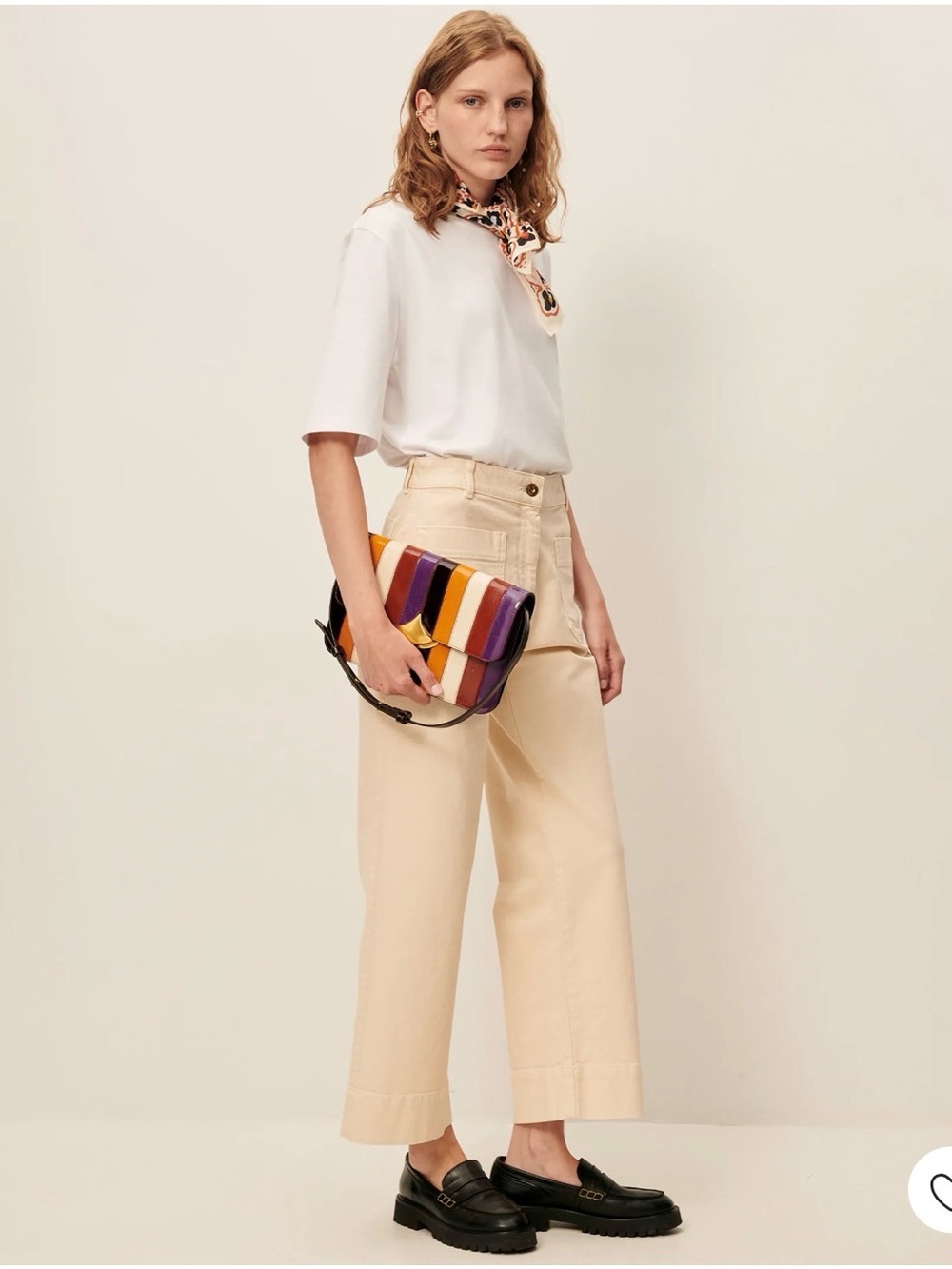 Sessun Seakey O Cropped White Wide-Leg Jeans (European 36) fits like a US 4